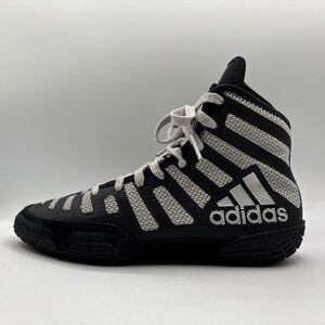 adidas Adizero Varner Wrestling Shoes FW1013 5.5 Black/Silver Men’s Lightweight